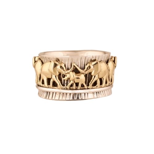 925 Sterling Silber Spinner Ring Unisex, minimalistisches Meditations-Fidget-Band, Meditation zur Angstlinderung, rotierender, gehämmerter Boho-Ring für Entspannung und Komfort | LK_VSP_TT_0370 von LKBEADS