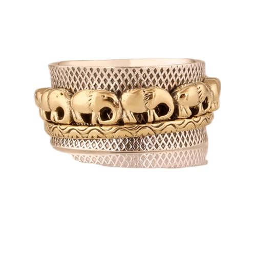 925 Sterling Silber Spinner Ring Unisex, minimalistisches Meditations-Fidget-Band, Meditation zur Angstlinderung, rotierender, gehämmerter Boho-Ring für Entspannung und Komfort | LK_VSP_TT_0379 von LKBEADS