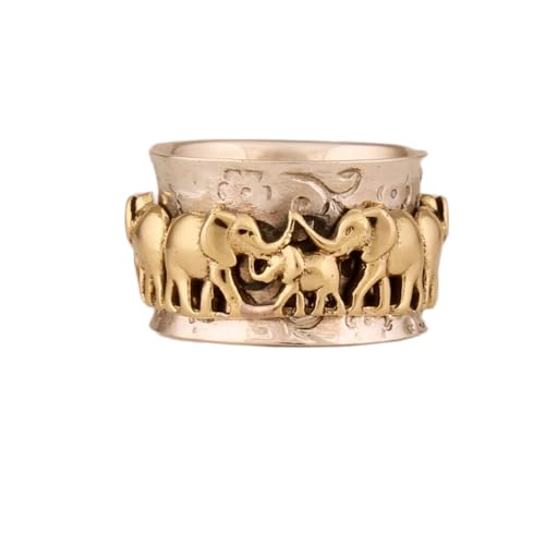 925 Sterling Silber Spinner Ring Unisex, minimalistisches Meditations-Fidget-Band, Meditation zur Angstlinderung, rotierender, gehämmerter Boho-Ring für Entspannung und Komfort | LK_VSP_TT_0392 von LKBEADS