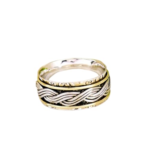 925 Sterling Silber Spinner Ring Unisex, minimalistisches Meditations-Fidget-Band, Meditation zur Angstlinderung, rotierender, gehämmerter Boho-Ring für Entspannung und Komfort | LK_VSP_TT_0520 925 Sterling Silber Spinner Ring Unisex, minimalistisches Meditations-Fidget-Band, Meditation zur Angstlinderung, rotierender, gehämmerter Boho-Ring für Entspannung und Komfort | LK_VSP_TT_0520 von LKBEADS