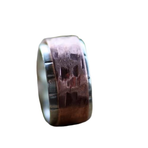 925 Sterling Silber Spinner Ring Unisex, minimalistisches Meditations-Fidget-Band, Meditation zur Angstlinderung, rotierender, gehämmerter Boho-Ring für Entspannung und Komfort | LK_VSP_TT_0600 von LKBEADS