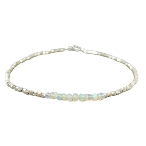Äthiopischer Opal, 2–2,5 mm, Rondellform, glatt geschliffene Perlen, 17,8 cm, versilberter Verschluss, Armband für Männer und Frauen | LK_STACK_02643 Äthiopischer Opal, 2–2,5 mm, Rondellform, glatt geschliffene Perlen, 17,8 cm, versilberter Verschluss, Armband für Männer und Frauen | LK_STACK_02643 von LKBEADS
