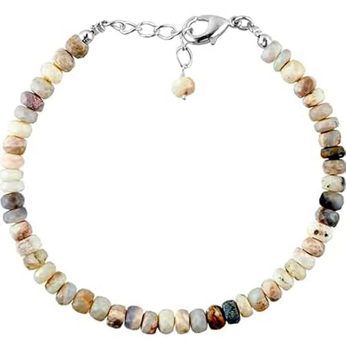 Armband aus australischem Opal, 3–3,5 mm, Rondellform, facettierte Perlen, 17,8 cm, rosévergoldeter Verschluss, für Männer und Frauen | LK_STACK_00878 Armband aus australischem Opal, 3–3,5 mm, Rondellform, facettierte Perlen, 17,8 cm, rosévergoldeter Verschluss, für Männer und Frauen | LK_STACK_00878 von LKBEADS