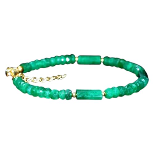 Armband mit Beryll-Smaragd, 3–3,5 mm, Rondellform, facettierte Perlen, verstellbarer versilberter Verschluss, für Herren und Damen | LK_STACK_00923 Armband mit Beryll-Smaragd, 3–3,5 mm, Rondellform, facettierte Perlen, verstellbarer versilberter Verschluss, für Herren und Damen | LK_STACK_00923 von LKBEADS