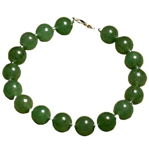 Aventurin-Perlen, rund, 8 mm, glatt geschliffen, 17,8 cm, versilberter Verschluss, Armband für Männer und Frauen | LK_STACK_00905 Aventurin-Perlen, rund, 8 mm, glatt geschliffen, 17,8 cm, versilberter Verschluss, Armband für Männer und Frauen | LK_STACK_00905 von LKBEADS