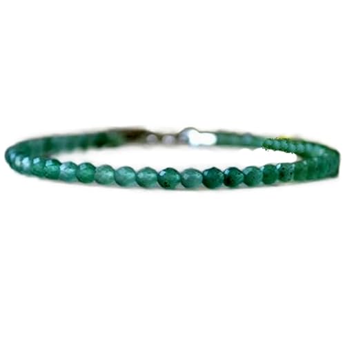 Aventurinquarz, 2,5 mm, runde Form, glatt geschliffene Perlen, 17,8 cm, versilberter Verschluss, Armband für Männer und Frauen | LK_STACK_00906 Aventurinquarz, 2,5 mm, runde Form, glatt geschliffene Perlen, 17,8 cm, versilberter Verschluss, Armband für Männer und Frauen | LK_STACK_00906 von LKBEADS