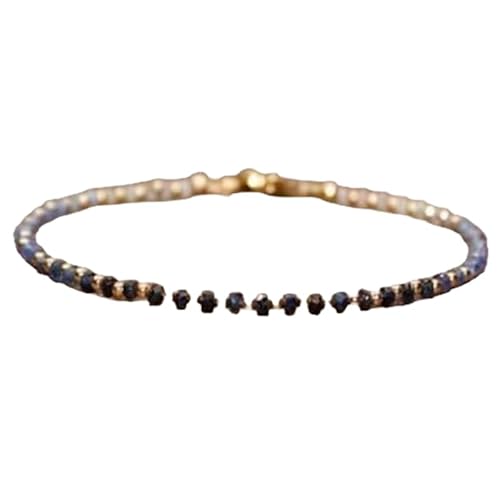 Blauer Saphir, 2,5 mm, Rondellform, facettierte Perlen, 17,8 cm, versilberter Verschluss, Armband für Männer und Frauen | LK_STACK_01536 Blauer Saphir, 2,5 mm, Rondellform, facettierte Perlen, 17,8 cm, versilberter Verschluss, Armband für Männer und Frauen | LK_STACK_01536 von LKBEADS