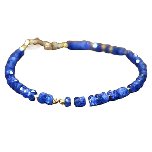 Blauer Saphir, 3,5–4 mm, Rondellform, facettierte Perlen, 17,8 cm, versilberter Verschluss, Armband für Männer und Frauen | LK_STACK_01545 Blauer Saphir, 3,5–4 mm, Rondellform, facettierte Perlen, 17,8 cm, versilberter Verschluss, Armband für Männer und Frauen | LK_STACK_01545 von LKBEADS