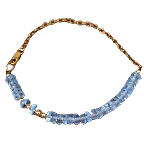 Blauer Topas, 3–3,5 mm, Rondellform, glatt geschliffene Perlen, 17,8 cm, versilberter Verschluss, Armband für Männer und Frauen | LK_STACK_01661 Blauer Topas, 3–3,5 mm, Rondellform, glatt geschliffene Perlen, 17,8 cm, versilberter Verschluss, Armband für Männer und Frauen | LK_STACK_01661 von LKBEADS