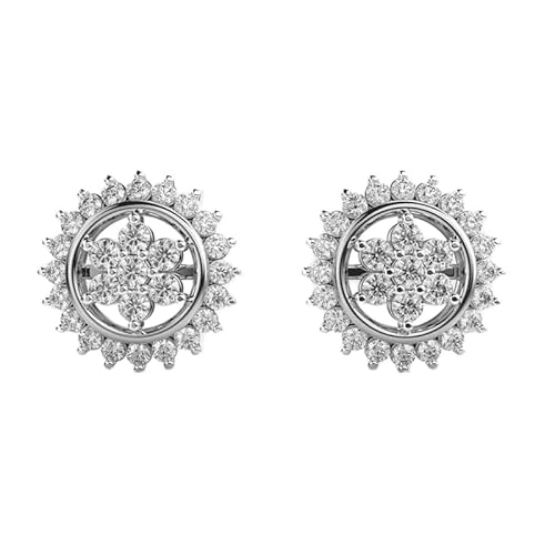 Chakra-Ohrstecker aus 925er Sterlingsilber | Versilberung, Nr. Stein: 54, Edelsteingröße: 0,01–0,07 mm | Gewicht: 1,63 Karat, Form: rund | 6,626 Gramm | LKE_W_00143 von LKBEADS