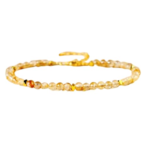 Citrin, 3 mm, runde Form, glatt geschliffene Perlen, 17,8 cm, verstellbarer vergoldeter Verschluss, Armband für Männer und Frauen | LK_STACK_02207 Citrin, 3 mm, runde Form, glatt geschliffene Perlen, 17,8 cm, verstellbarer vergoldeter Verschluss, Armband für Männer und Frauen | LK_STACK_02207 von LKBEADS