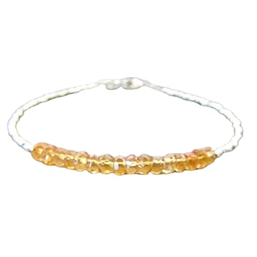 Citrin 3,5–4 mm Rondellform, facettierte Perlen, 17,8 cm, versilberter Verschluss, Armband für Männer und Frauen | LK_STACK_02112 Citrin 3,5–4 mm Rondellform, facettierte Perlen, 17,8 cm, versilberter Verschluss, Armband für Männer und Frauen | LK_STACK_02112 von LKBEADS