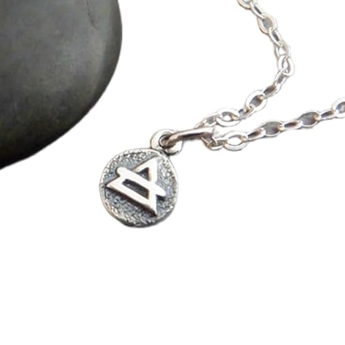Halskette mit Miniair-Elementen aus 925er Sterlingsilber|Anhänger mit vier 4 Elementsymbolen|Sternzeichen Zwillinge, Waage, Wassermann|Zierlicher, zierlicher Schmuck | mit 45,7 cm | versilbert | von LKBEADS