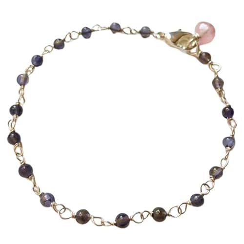 Iolith-Perlen, rund, 3 mm, glatt geschliffen, 17,8 cm, versilberter Verschluss, Armband für Männer und Frauen | LK_STACK_03903 Iolith-Perlen, rund, 3 mm, glatt geschliffen, 17,8 cm, versilberter Verschluss, Armband für Männer und Frauen | LK_STACK_03903 von LKBEADS
