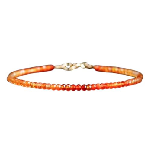 Karneol, 2,5 mm, runde Form, facettierte Schliffperlen, 17,8 cm, versilberter Verschluss, Armband für Männer und Frauen | LK_STACK_01812 Karneol, 2,5 mm, runde Form, facettierte Schliffperlen, 17,8 cm, versilberter Verschluss, Armband für Männer und Frauen | LK_STACK_01812 von LKBEADS
