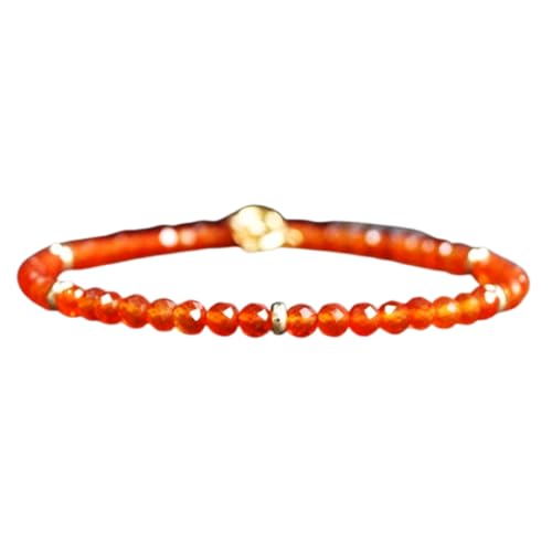Karneol, 3,5 mm, runde Form, facettierte Schliffperlen, 17,8 cm, versilberter Verschluss, Armband für Männer und Frauen | LK_STACK_01831 Karneol, 3,5 mm, runde Form, facettierte Schliffperlen, 17,8 cm, versilberter Verschluss, Armband für Männer und Frauen | LK_STACK_01831 von LKBEADS