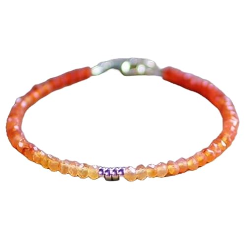 Karneol, 3,5 mm, runde Form, facettierte Schliffperlen, 17,8 cm, versilberter Verschluss, Armband für Männer und Frauen | LK_STACK_01838 Karneol, 3,5 mm, runde Form, facettierte Schliffperlen, 17,8 cm, versilberter Verschluss, Armband für Männer und Frauen | LK_STACK_01838 von LKBEADS