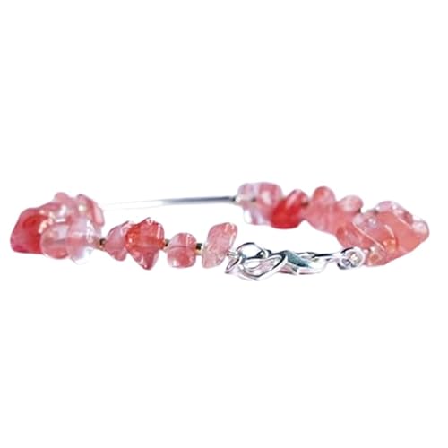 Kirschquarz 3–7 mm Nugget-Trommelform, glatt geschliffene Perlen, 17,8 cm, versilberter Verschluss, Armband für Männer und Frauen | LK_STACK_01921 Kirschquarz 3–7 mm Nugget-Trommelform, glatt geschliffene Perlen, 17,8 cm, versilberter Verschluss, Armband für Männer und Frauen | LK_STACK_01921 von LKBEADS