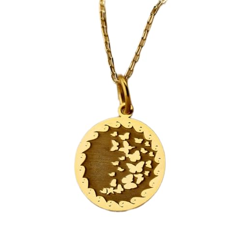 LKBEADS 925 Sterling Silber Luxus Anhänger 24mm, ohne Kette, Monarchfalter, Mama Geburtstag, vergoldeter handgefertigter Schmuck|LK_OPC_01412 von LKBEADS