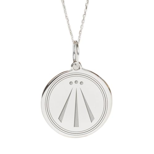LKBEADS 925er Sterlingsilber | Halskette mit Druiden-Awen-Anhänger | Walisisch | mit 18-Zoll-Kettenanhänger. Größe: 24 mm | zierlicher Wikinger-Schmuckanhänger, versilbert, Unisex | LKRPS_00116 von LKBEADS
