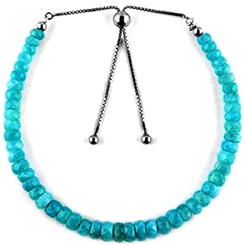 LKBEADS Amazonit 3–4 mm Rondellform facettierte Schliffperlen 7 Zoll verstellbarer versilberter Verschluss Armband für Männer, Frauen|LK_STACK_00100 LKBEADS Amazonit 3–4 mm Rondellform facettierte Schliffperlen 7 Zoll verstellbarer versilberter Verschluss Armband für Männer, Frauen|LK_STACK_00100 von LKBEADS