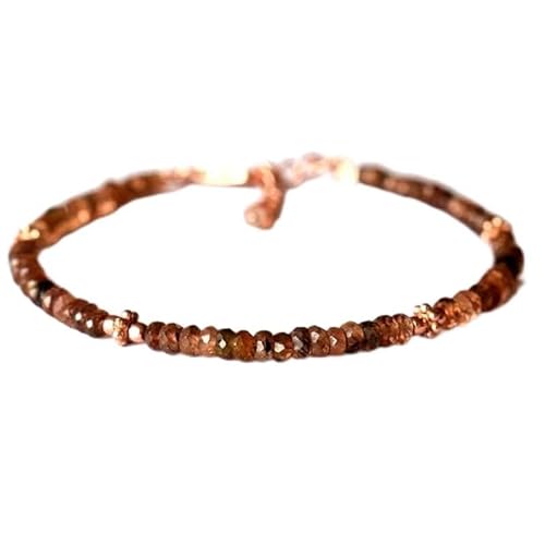 LKBEADS Andalusit 3,5 mm Rondellform facettierte Schliffperlen 7 Zoll verstellbarer rosévergoldeter Verschluss Armband für Männer, Frauen|LK_STACK_00500 LKBEADS Andalusit 3,5 mm Rondellform facettierte Schliffperlen 7 Zoll verstellbarer rosévergoldeter Verschluss Armband für Männer, Frauen|LK_STACK_00500 von LKBEADS
