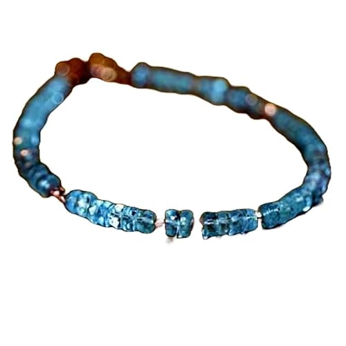 LKBEADS Aquamarin, 3,5 mm, Rondellform, facettierte Perlen, 17,8 cm, rosévergoldeter Verschluss, Armband für Männer und Frauen|LK_STACK_00690 LKBEADS Aquamarin, 3,5 mm, Rondellform, facettierte Perlen, 17,8 cm, rosévergoldeter Verschluss, Armband für Männer und Frauen|LK_STACK_00690 von LKBEADS