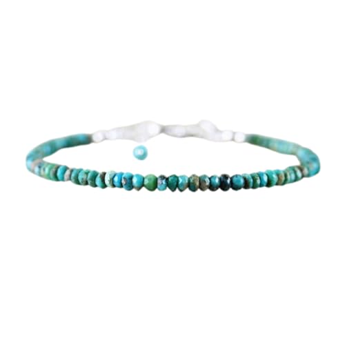 LKBEADS Arizona Dornröschen-Türkis 2,5 mm Rondellform facettierte Schliffperlen verstellbarer versilberter Verschluss Armband für Männer, Frauen|LK_STACK_00858 LKBEADS Arizona Dornröschen-Türkis 2,5 mm Rondellform facettierte Schliffperlen verstellbarer versilberter Verschluss Armband für Männer, Frauen|LK_STACK_00858 von LKBEADS