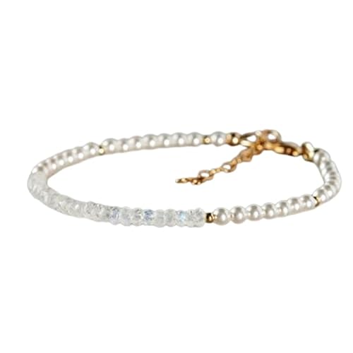 LKBEADS Armband aus Regenbogen-Mondstein und Perle, 3 mm, rund und Rondellform, glatt geschliffen, 17,8 cm, verstellbarer vergoldeter Verschluss, für Männer und Frauen|LK_STACK_08474 LKBEADS Armband aus Regenbogen-Mondstein und Perle, 3 mm, rund und Rondellform, glatt geschliffen, 17,8 cm, verstellbarer vergoldeter Verschluss, für Männer und Frauen|LK_STACK_08474 von LKBEADS