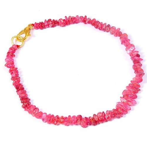 LKBEADS Armband aus rotem Spinell aus Burma, 4–8 mm, Nuggetform, glatt geschliffene Perlen, 17,8 cm, vergoldeter Verschluss, für Männer und Frauen|LK_STACK_01732 LKBEADS Armband aus rotem Spinell aus Burma, 4–8 mm, Nuggetform, glatt geschliffene Perlen, 17,8 cm, vergoldeter Verschluss, für Männer und Frauen|LK_STACK_01732 von LKBEADS