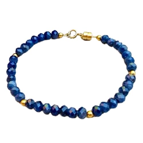 LKBEADS Armband mit blauen Saphir-Rondelle-Form, facettierter Schliff, 4–4,5 mm, Perlen, 17,8 cm, für Damen und Herren | PK_LK_CP_01649, 7 Inch, Stein, Saphir LKBEADS Armband mit blauen Saphir-Rondelle-Form, facettierter Schliff, 4–4,5 mm, Perlen, 17,8 cm, für Damen und Herren | PK_LK_CP_01649, 7 Inch, Stein, Saphir von LKBEADS