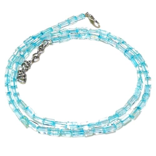 LKBEADS Natural Genuine Sky Blue Topaz Necklace pipes 5-6mm faceted 16inch Full strand Beads Jewelry Gemstone Necklace crystal healing energy stone Necklace for Women LKBEADS Natural Genuine Sky Blue Topaz Necklace pipes 5-6mm faceted 16inch Full strand Beads Jewelry Gemstone Necklace crystal healing energy stone Necklace for Women von LKBEADS