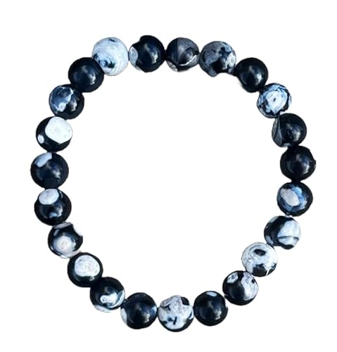 LKBEADS Natural Orca Agate 8mm rondelle smooth 7inch Semi-Precious Gemstones Beaded Bracelets for Men Women Healing Crystal Stretch Beaded Bracelet Unisex LKBEADS Natural Orca Agate 8mm rondelle smooth 7inch Semi-Precious Gemstones Beaded Bracelets for Men Women Healing Crystal Stretch Beaded Bracelet Unisex von LKBEADS