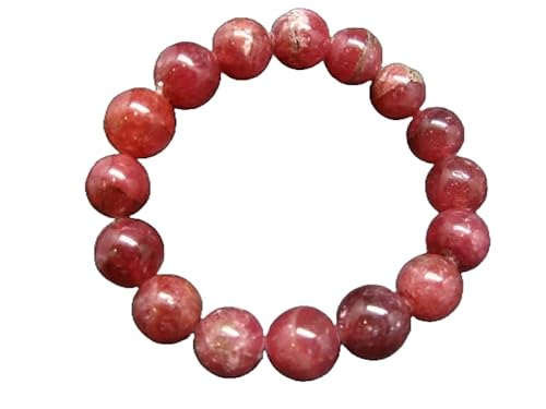 LKBEADS Natural Rhodochrosite 12mm rondelle smooth 7inch Semi-Precious Gemstones Beaded Bracelets for Men Women Healing Crystal Stretch Beaded Bracelet Unisex LKBEADS Natural Rhodochrosite 12mm rondelle smooth 7inch Semi-Precious Gemstones Beaded Bracelets for Men Women Healing Crystal Stretch Beaded Bracelet Unisex von LKBEADS