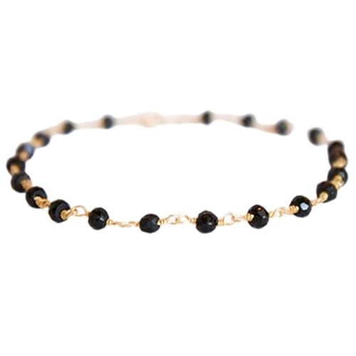 LKBEADS Schwarzer Spinell, 3 mm, Rondellform, facettierte Perlen, 17,8 cm, vergoldeter Verschluss, Armband für Männer und Frauen|LK_STACK_01168 LKBEADS Schwarzer Spinell, 3 mm, Rondellform, facettierte Perlen, 17,8 cm, vergoldeter Verschluss, Armband für Männer und Frauen|LK_STACK_01168 von LKBEADS