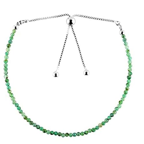 LKBEADS Smaragd 2 mm runde Form facettierte Schliffperlen 7 Zoll verstellbarer versilberter Verschluss Armband für Männer, Frauen|LK_STACK_02526 LKBEADS Smaragd 2 mm runde Form facettierte Schliffperlen 7 Zoll verstellbarer versilberter Verschluss Armband für Männer, Frauen|LK_STACK_02526 von LKBEADS