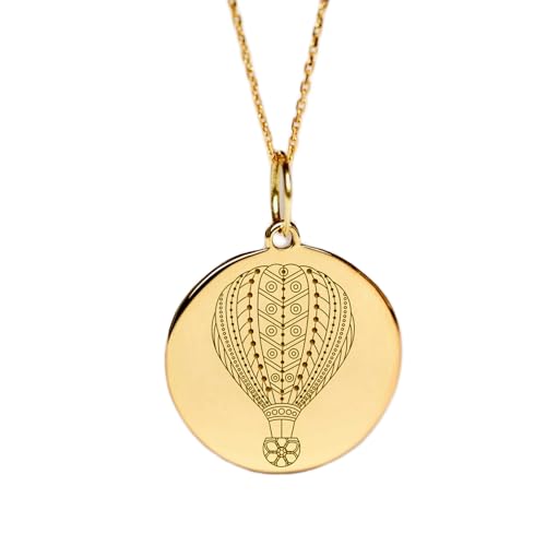 LKBEADS aus 925er Sterlingsilber| 22–24 mm| 45|7 cm lange Kette| zierlicher handgefertigter Schmuck Vergoldung| L_02115 von LKBEADS