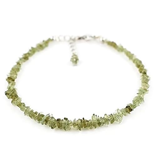 Moldavit 3–5 mm, ungeschliffene Splitterform, grob geschliffene Perlen, 17,8 cm, verstellbarer versilberter Verschluss, Armband für Männer und Frauen | LK_STACK_04638 Moldavit 3–5 mm, ungeschliffene Splitterform, grob geschliffene Perlen, 17,8 cm, verstellbarer versilberter Verschluss, Armband für Männer und Frauen | LK_STACK_04638 von LKBEADS