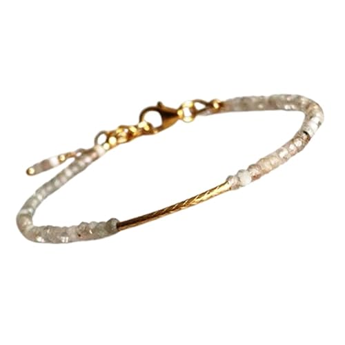Mondstein, 2–2,5 mm, Rondellform, facettierte Perlen, 17,8 cm, verstellbarer vergoldeter Verschluss, Armband für Männer und Frauen | LK_STACK_04661 Mondstein, 2–2,5 mm, Rondellform, facettierte Perlen, 17,8 cm, verstellbarer vergoldeter Verschluss, Armband für Männer und Frauen | LK_STACK_04661 von LKBEADS