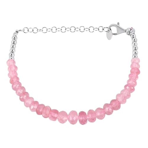 Morganit 3–3,5 mm Rondellform, facettierte Perlen, 17,8 cm, verstellbarer versilberter Verschluss, Armband für Männer und Frauen | LK_STACK_04690 Morganit 3–3,5 mm Rondellform, facettierte Perlen, 17,8 cm, verstellbarer versilberter Verschluss, Armband für Männer und Frauen | LK_STACK_04690 von LKBEADS