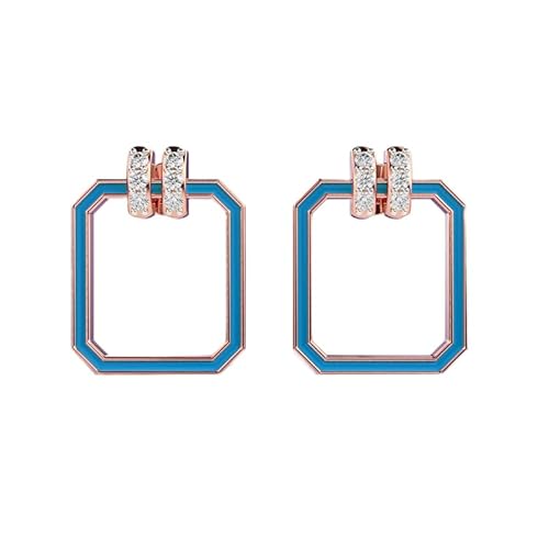 Ohrringe „Liberal Luster“ aus 925er Sterlingsilber | Roségold-Beschichtung | Anzahl der Steine: 12 | Edelsteingröße: 0,01–0,07 mm | Gewicht: 0,21 Karat | Form: rund | 6,448 Gramm | LKE_R_00260 von LKBEADS