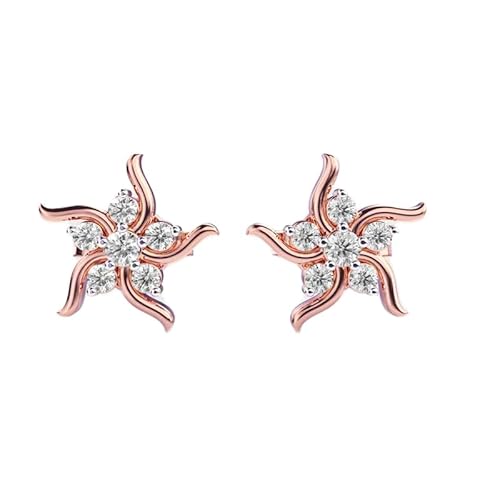 Ohrstecker „Feuer und Flamme“ aus 925er Sterlingsilber | Versilberung, Nr. Stein: 12, Edelsteingröße: 0,01–0,07 mm | Gewicht: 0,14 Karat, Form: rund | 0,928 Gramm | LKE_W_00033 von LKBEADS