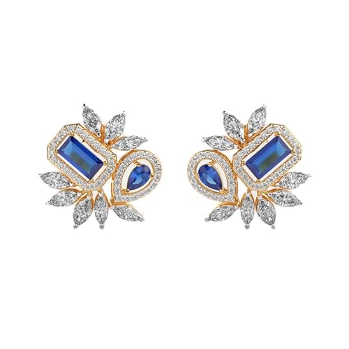 Ohrstecker „Primrose Spark“ aus 925er Sterlingsilber | Vergoldung, Nr. Stein: 98, Edelsteingröße: 0,01–0,17 mm | Gewicht: 2,47 Karat, Form: Mix | 7,714 Gramm | LKE_G_00208 von LKBEADS