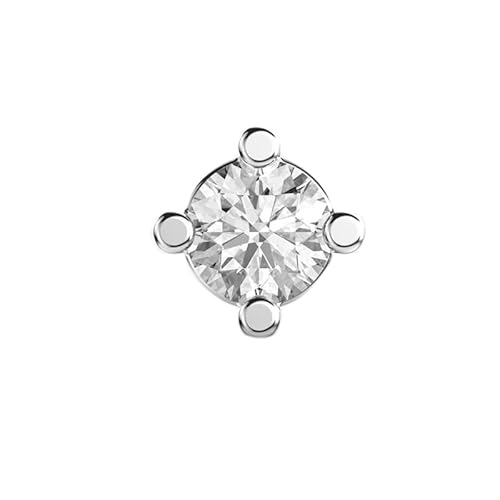 Ohrstecker aus 925er Sterlingsilber mit Atomic Glow-Effekt | Versilberung, Nr. Stein: 1, Edelsteingröße: 0,08–0,17 mm | Gewicht: 0,15 Karat, Form: rund | 0,72 Gramm | LKE_W_00018 von LKBEADS