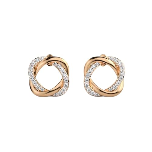 Ohrstecker aus 925er Sterlingsilber mit Öse | Vergoldung | Anzahl der Steine: 36 | Edelsteingröße: 0,01–0,07 mm | Gewicht: 0,67 Karat | Form: rund | 5,474 Gramm | LKE_G_00069 von LKBEADS