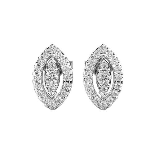 Ohrstecker mit Sternenaugen aus 925er Sterlingsilber | Versilberung, Nr. Stein: 40, Edelsteingröße: 0,01–0,10 mm | Gewicht: 0,334 Karat, Form: rund | 3,667 Gramm | LKE_W_00155 von LKBEADS