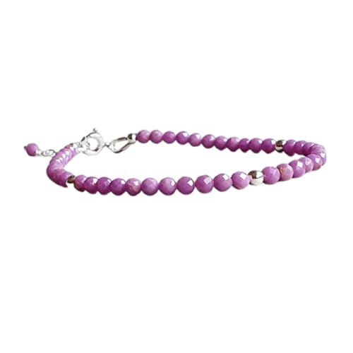 Phosphosiderit, 3–3,5 mm, runde Form, facettierte Schliffperlen, 17,8 cm, verstellbarer versilberter Verschluss, Armband für Männer und Frauen | LK_STACK_05396 Phosphosiderit, 3–3,5 mm, runde Form, facettierte Schliffperlen, 17,8 cm, verstellbarer versilberter Verschluss, Armband für Männer und Frauen | LK_STACK_05396 von LKBEADS