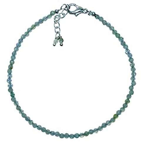 Prehnit 2–2,5 mm, runde Form, facettierte Schliffperlen, 17,8 cm, verstellbarer versilberter Verschluss, Armband für Männer und Frauen | LK_STACK_05574 Prehnit 2–2,5 mm, runde Form, facettierte Schliffperlen, 17,8 cm, verstellbarer versilberter Verschluss, Armband für Männer und Frauen | LK_STACK_05574 von LKBEADS