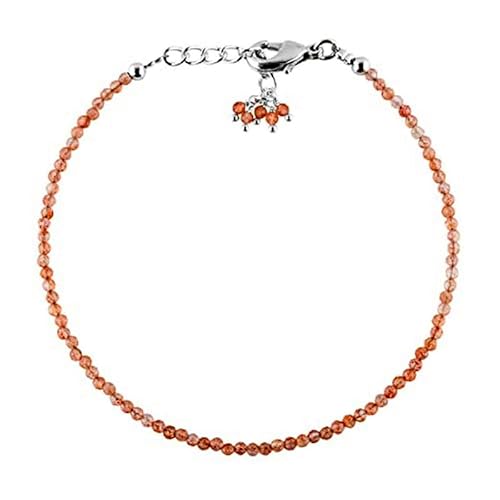 Sonnenstein, 2 mm, runde Form, facettierte Perlen, 17,8 cm, verstellbarer versilberter Verschluss, Armband für Männer und Frauen | LK_STACK_06285 Sonnenstein, 2 mm, runde Form, facettierte Perlen, 17,8 cm, verstellbarer versilberter Verschluss, Armband für Männer und Frauen | LK_STACK_06285 von LKBEADS