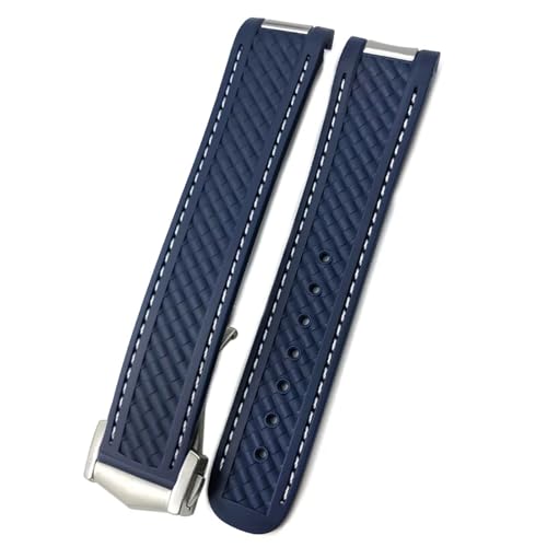 LKDJNC 20mm Uhrenarmband Für Omega Seamaster Aqua Terra AT150 Ultraleicht 8900 Silikon Gummi Premium Faltschließe Uhrenarmband, 21 mm, Achat von LKDJNC